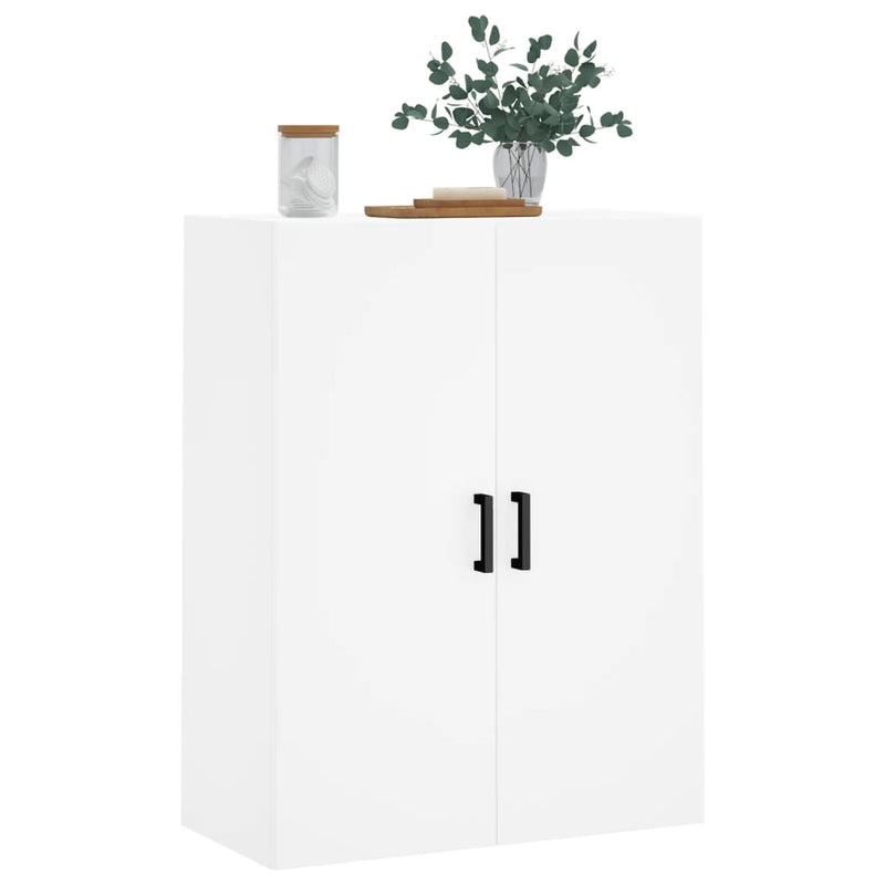 Dulap cu montaj pe perete, alb, 69,5x34x90 cm
