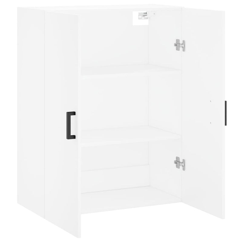Dulap cu montaj pe perete, alb, 69,5x34x90 cm