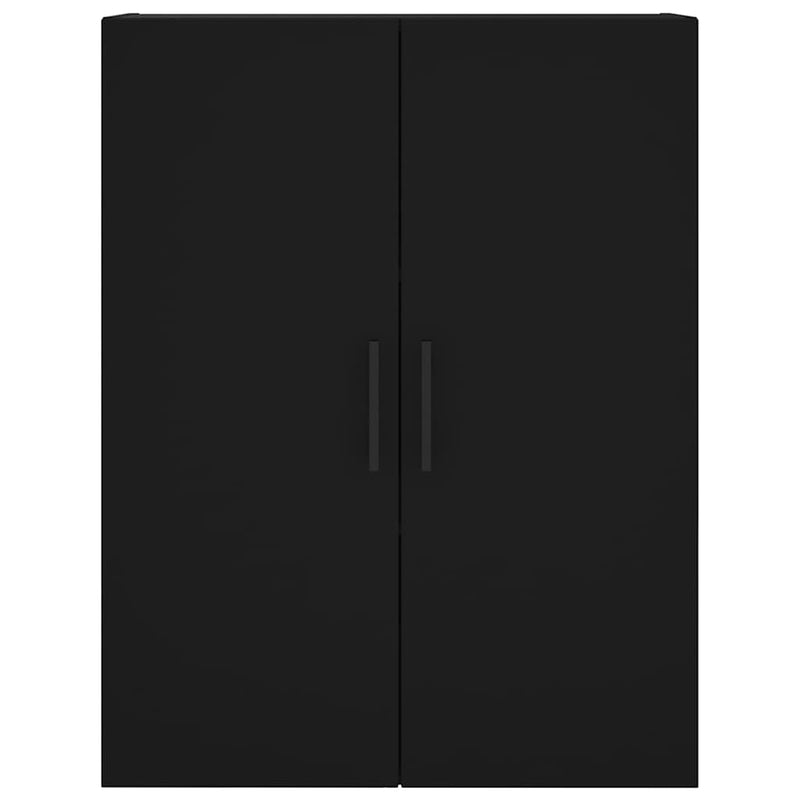 Dulap cu montaj pe perete, negru, 69,5x34x90 cm