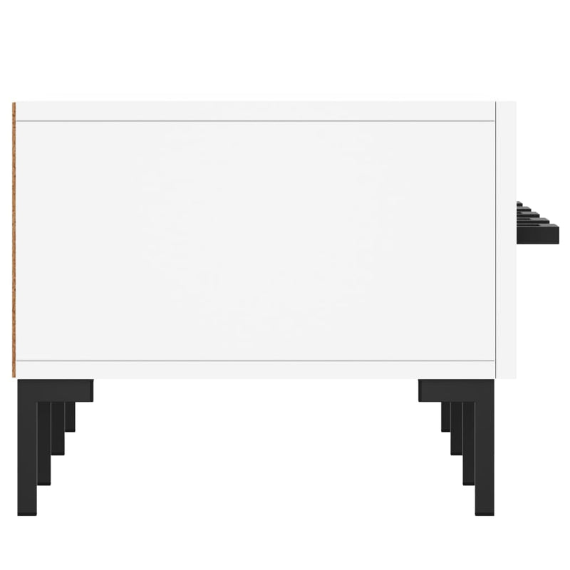 Comodă TV, alb, 150x36x30 cm, lemn prelucrat