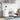 Birou, alb, 140x50x75 cm, lemn compozit