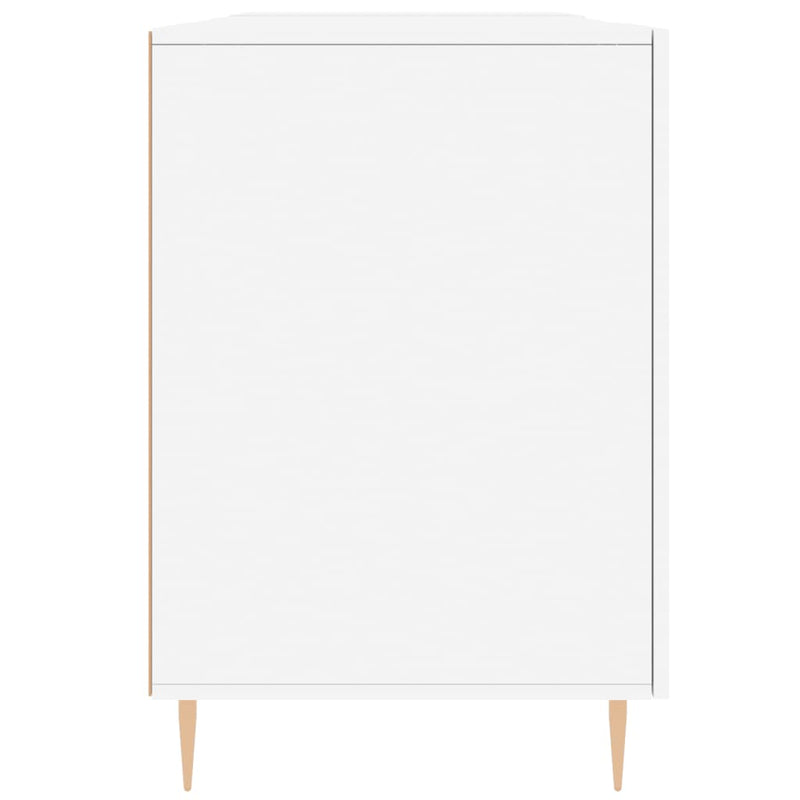 Birou, alb, 140x50x75 cm, lemn compozit