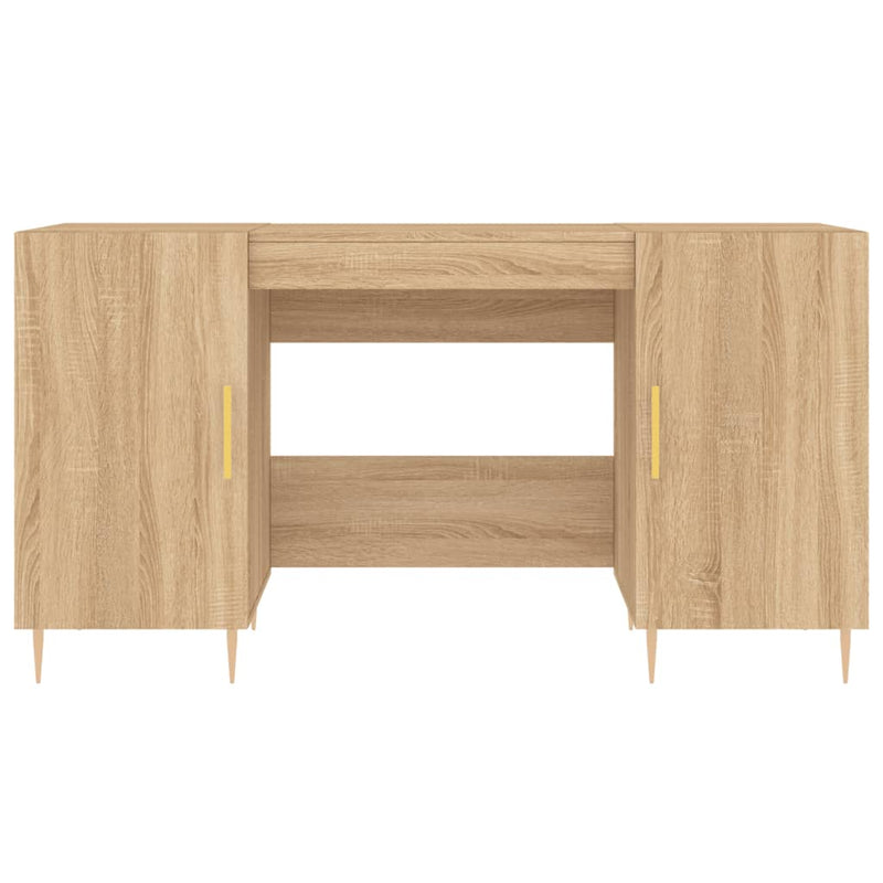 Birou, stejar sonoma, 140x50x75 cm, lemn compozit