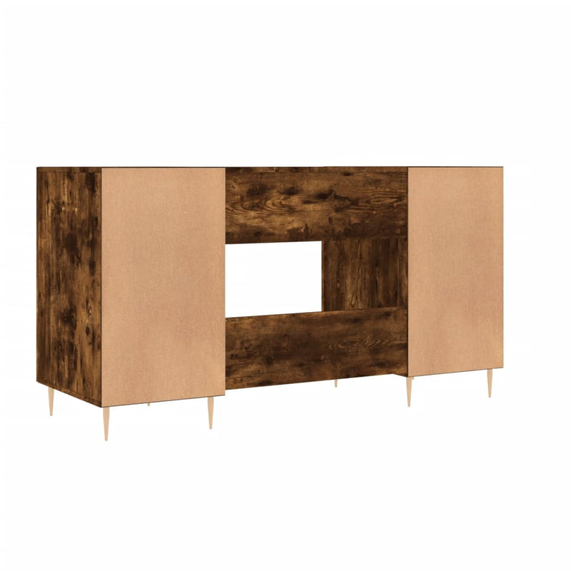 Birou, stejar afumat, 140x50x75 cm, lemn compozit