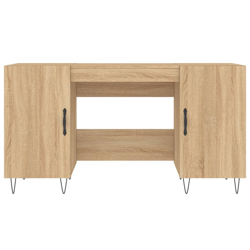 Birou, stejar sonoma, 140x50x75 cm, lemn compozit