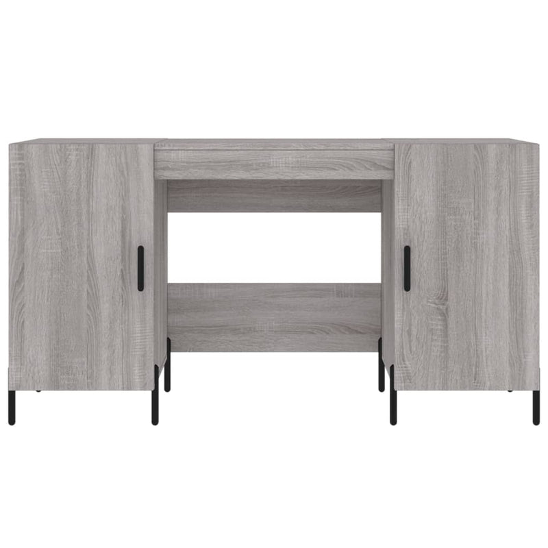 Birou, gri sonoma, 140x50x75 cm, lemn compozit
