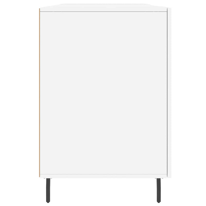 Birou, alb, 140x50x75 cm, lemn compozit