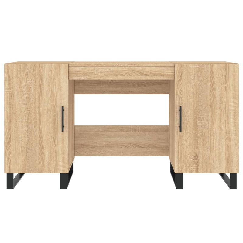 Birou, stejar sonoma, 140x50x75 cm, lemn compozit