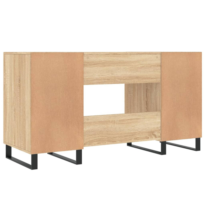 Birou, stejar sonoma, 140x50x75 cm, lemn compozit