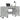 Birou, gri beton, 140x50x75 cm, lemn compozit