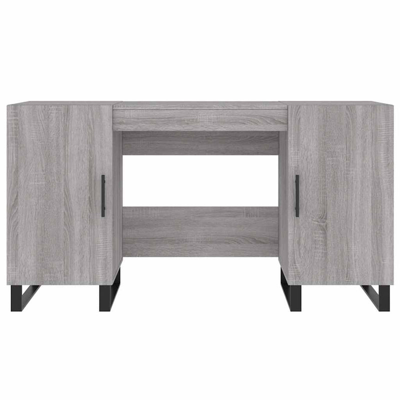 Birou, gri sonoma, 140x50x75 cm, lemn compozit