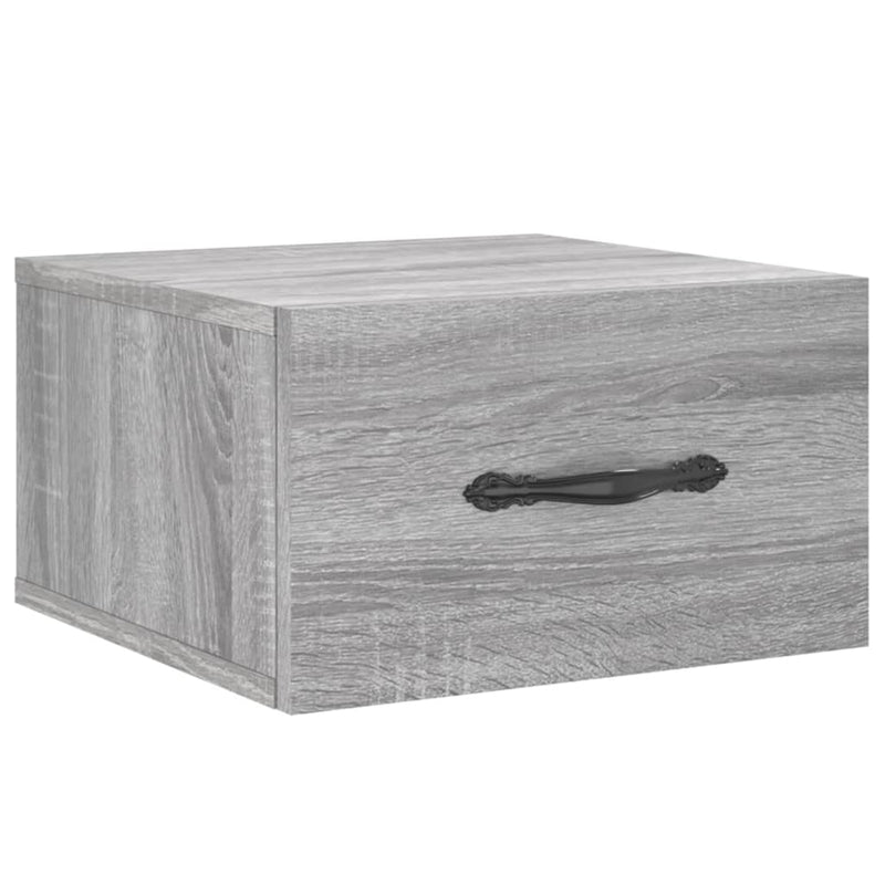 Noptiere de perete, 2 buc., sonoma gri, 35x35x20 cm