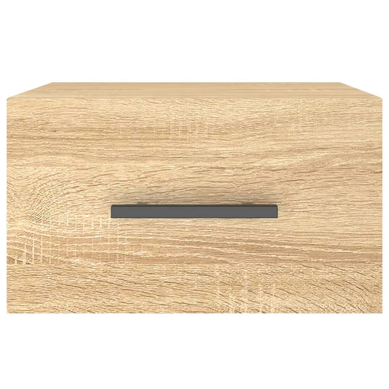 Noptiere de perete, 2 buc., stejar sonoma, 35x35x20 cm