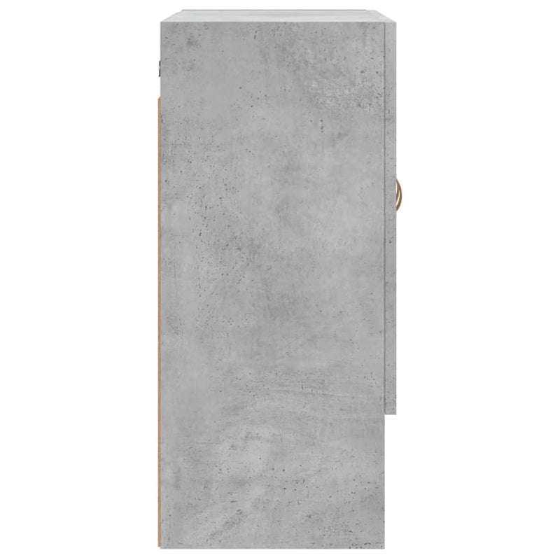 Dulap de perete, gri beton, 60x31x70 cm, lemn compozit