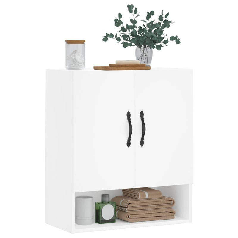 Dulap de perete, alb, 60x31x70 cm, lemn compozit