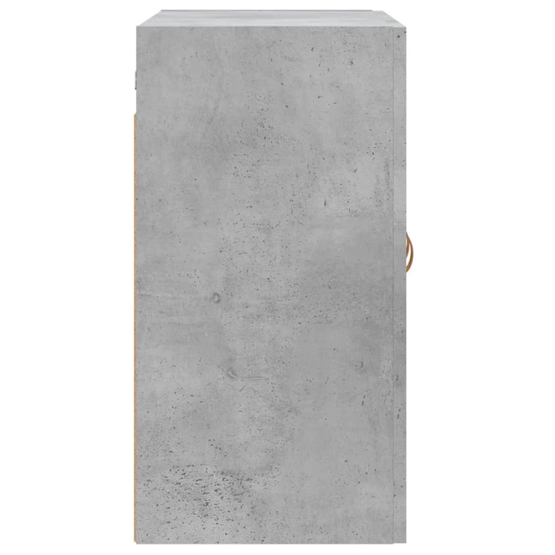 Dulap de perete, gri beton, 60x31x60 cm, lemn compozit