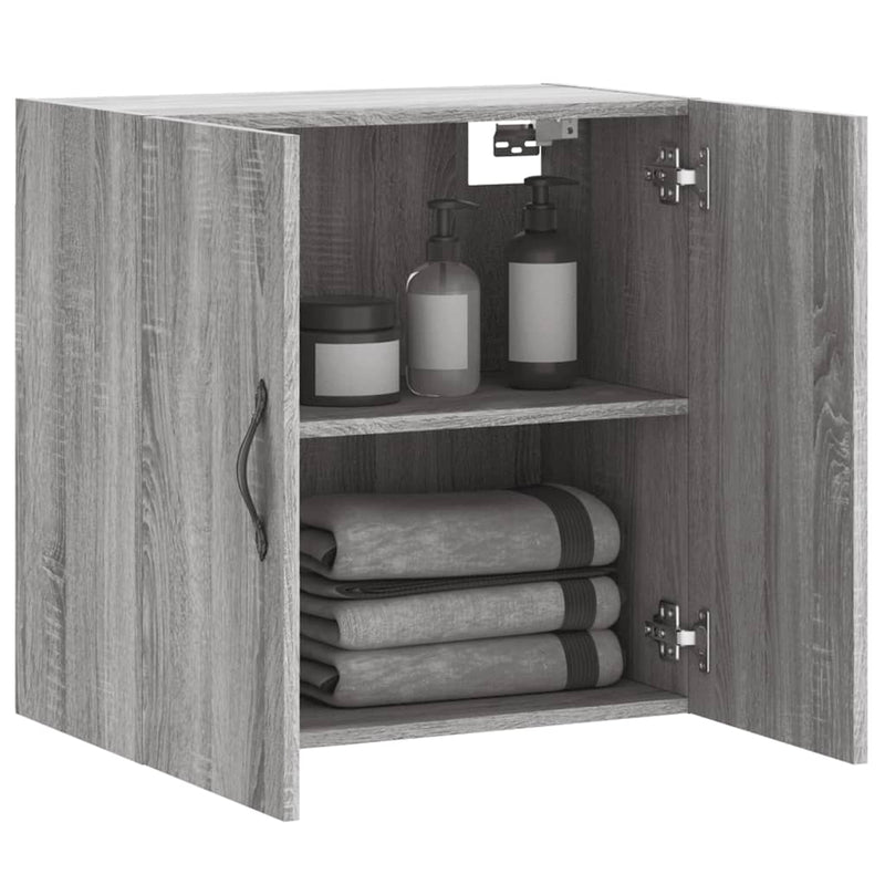 Dulap de perete, gri sonoma, 60x31x60 cm, lemn compozit