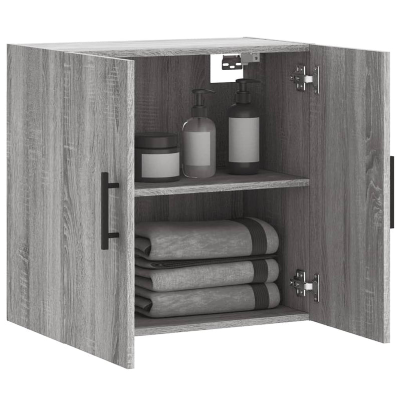 Dulap de perete, gri sonoma, 60x31x60 cm, lemn compozit