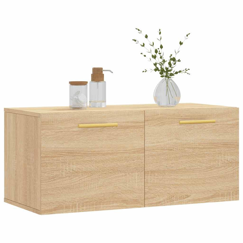 Dulap de perete, stejar sonoma, 80x36,5x35 cm, lemn compozit