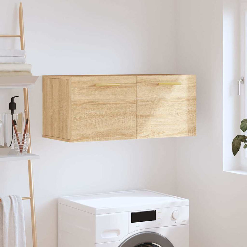 Dulap de perete, stejar sonoma, 80x36,5x35 cm, lemn compozit