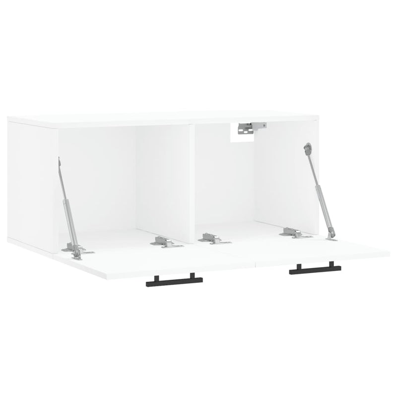 Dulap de perete, alb, 80x36,5x35 cm, lemn compozit