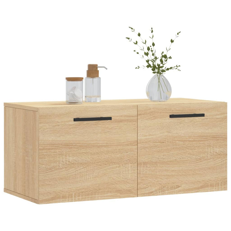 Dulap de perete, stejar sonoma, 80x36,5x35 cm, lemn compozit