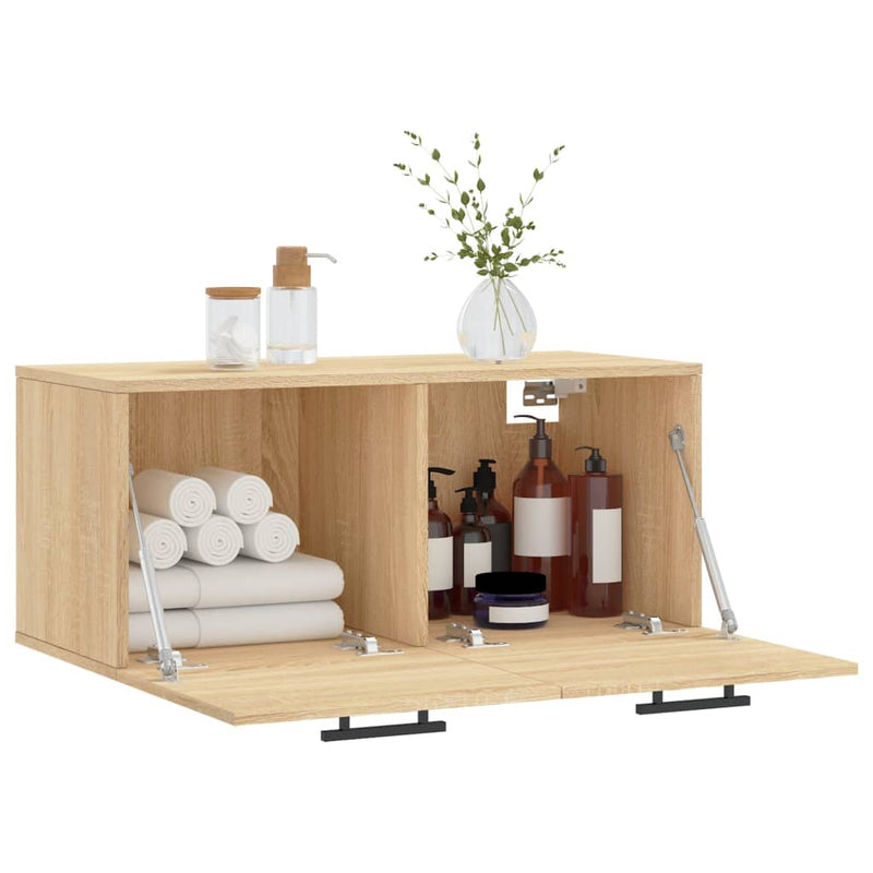 Dulap de perete, stejar sonoma, 80x36,5x35 cm, lemn compozit