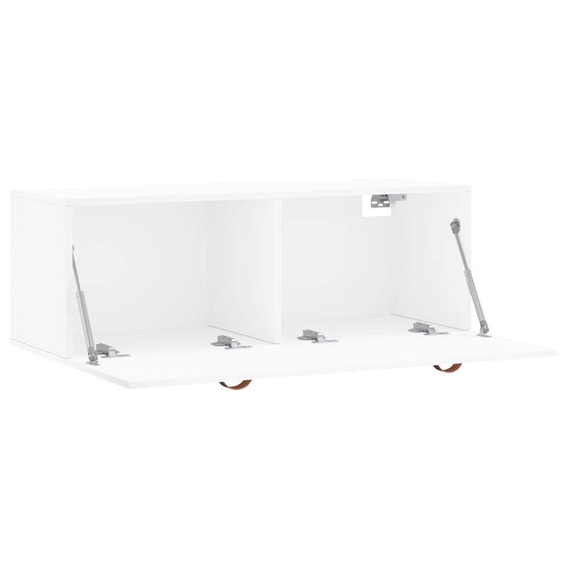 Dulap de perete, alb, 100x36,5x35 cm, lemn compozit