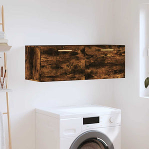 Dulap de perete, stejar fumuriu, 100x36,5x35 cm, lemn prelucrat