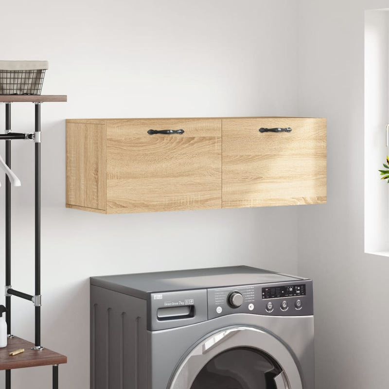 Dulap de perete, stejar sonoma, 100x36,5x35 cm, lemn prelucrat