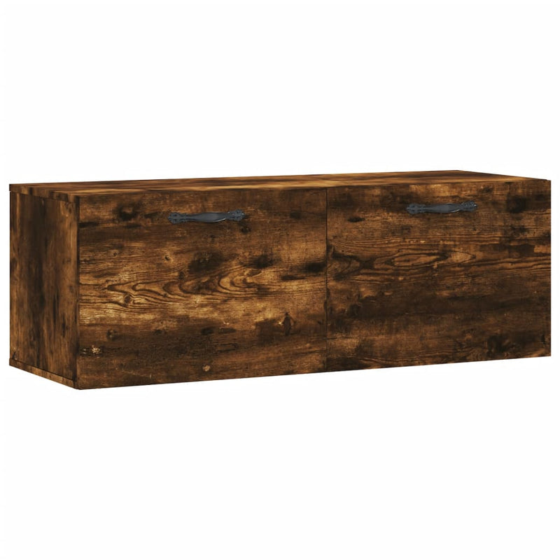 Dulap de perete, stejar fumuriu, 100x36,5x35 cm, lemn prelucrat