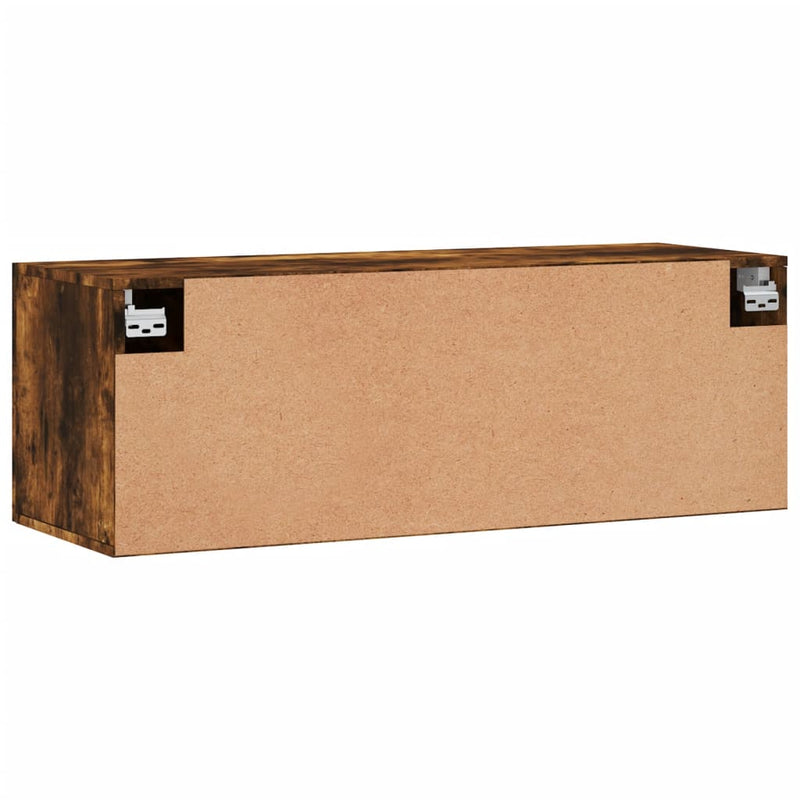 Dulap de perete, stejar fumuriu, 100x36,5x35 cm, lemn prelucrat