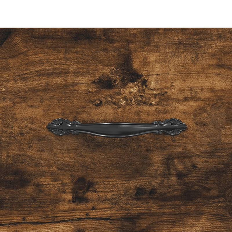 Dulap de perete, stejar fumuriu, 100x36,5x35 cm, lemn prelucrat
