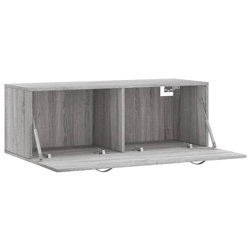 Dulap de perete, gri sonoma, 100x36,5x35 cm, lemn prelucrat