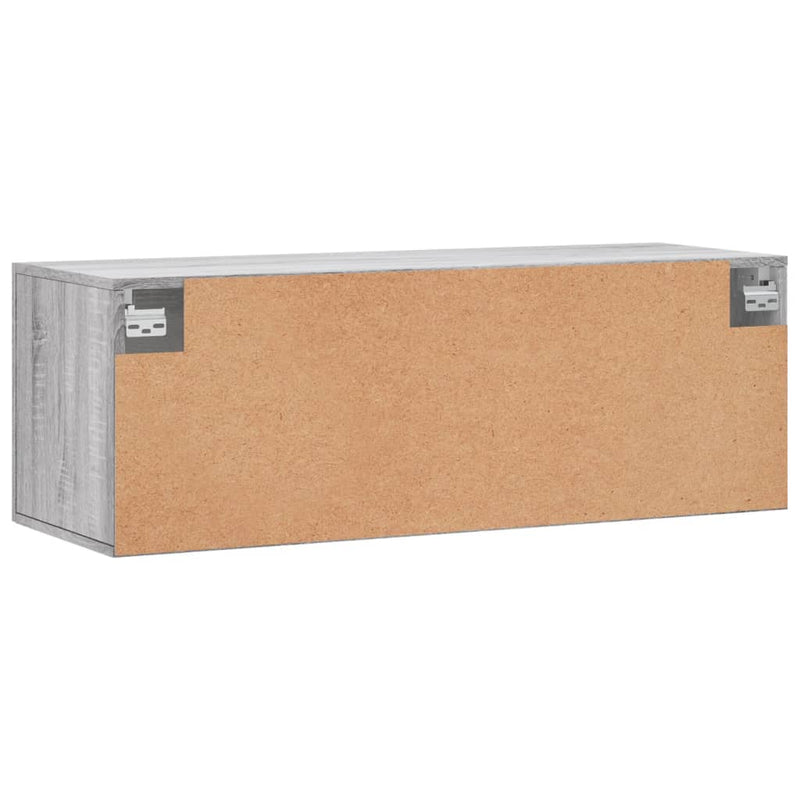 Dulap de perete, gri sonoma, 100x36,5x35 cm, lemn prelucrat
