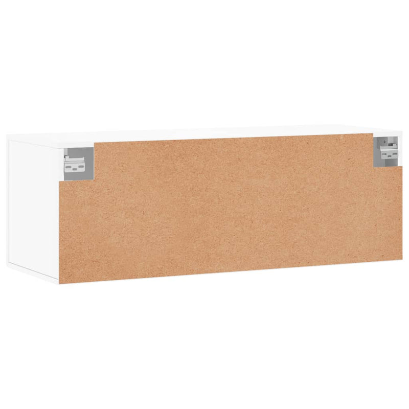 Dulap de perete, alb, 100x36,5x35 cm, lemn compozit
