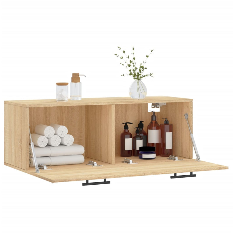 Dulap de perete, stejar sonoma, 100x36,5x35 cm, lemn prelucrat