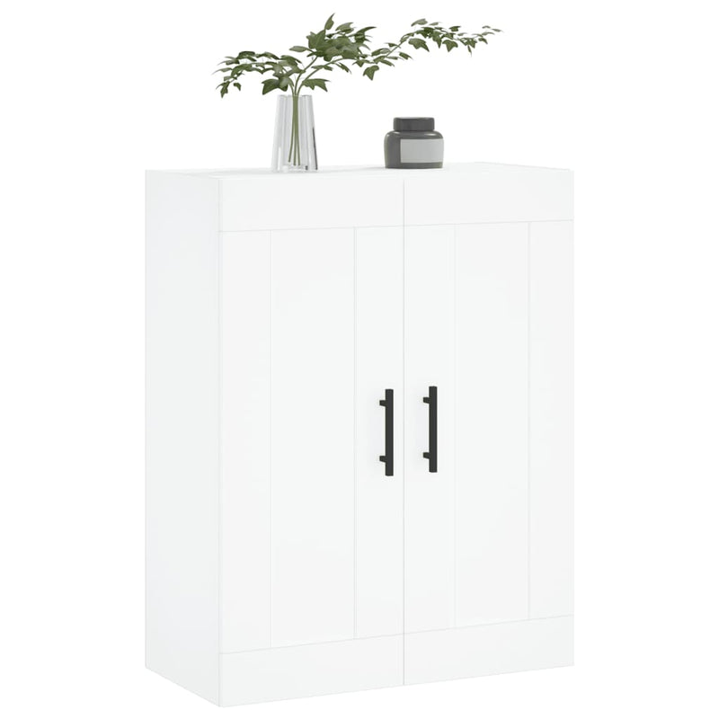 Dulap montat pe perete, alb, 69,5x34x90 cm, lemn prelucrat