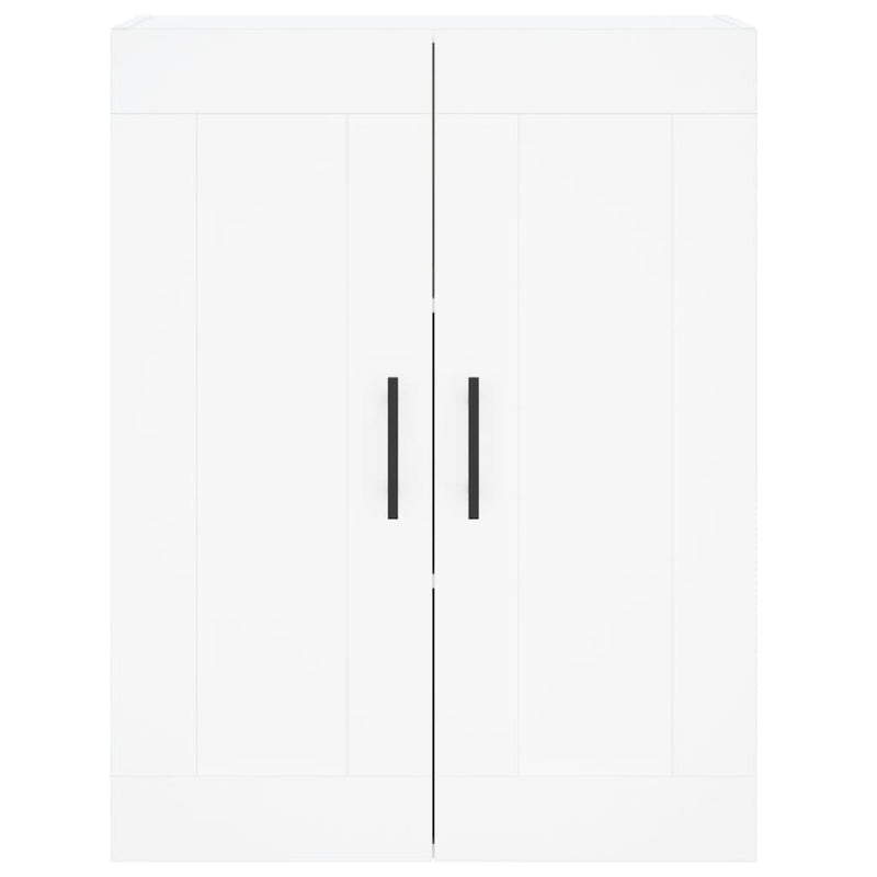 Dulap montat pe perete, alb, 69,5x34x90 cm, lemn prelucrat