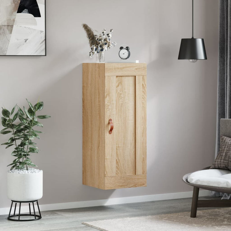 Dulap de perete, stejar sonoma, 34,5x34x90 cm, lemn prelucrat