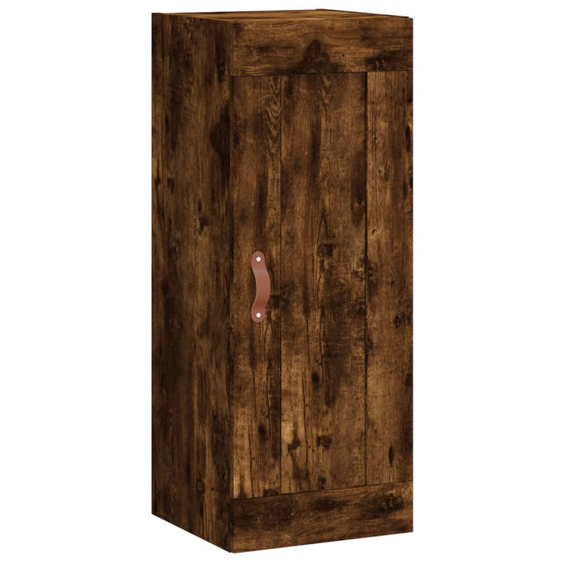 Dulap de perete, stejar fumuriu, 34,5x34x90 cm, lemn prelucrat