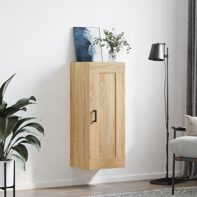 Dulap de perete, stejar sonoma, 34,5x34x90 cm, lemn prelucrat