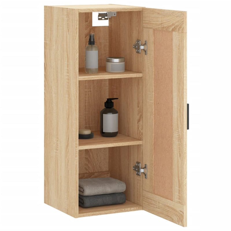 Dulap de perete, stejar sonoma, 34,5x34x90 cm, lemn prelucrat