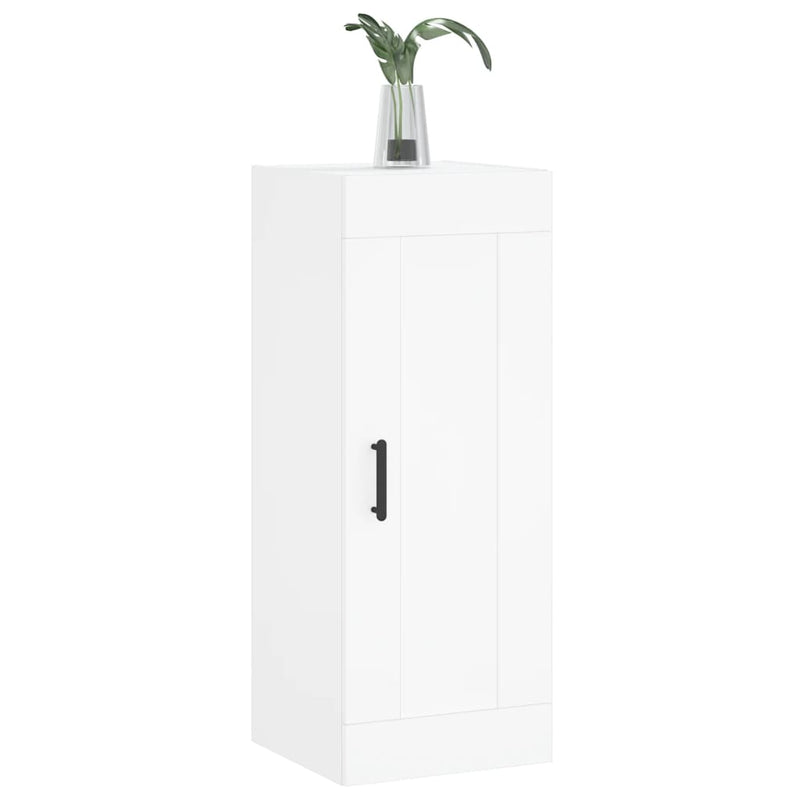 Dulap de perete, alb, 34,5x34x90 cm, lemn prelucrat