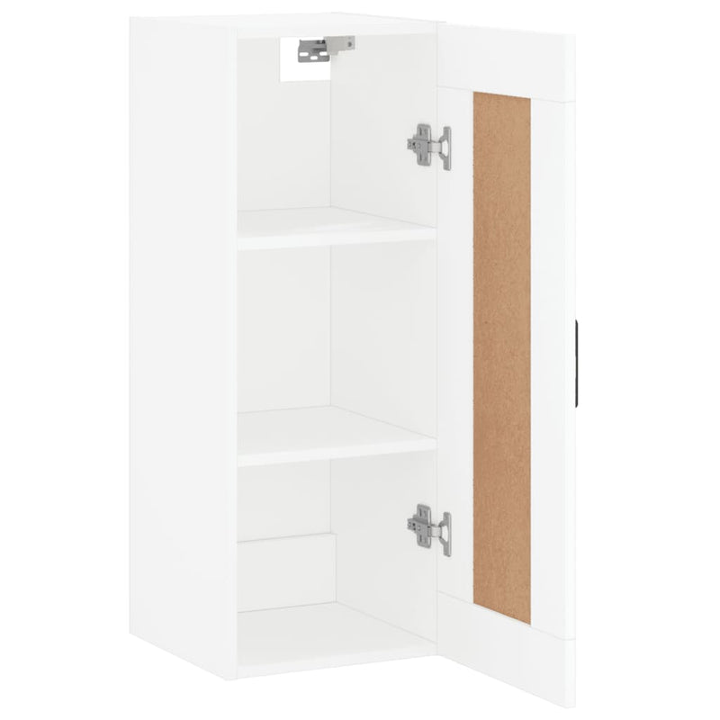 Dulap de perete, alb, 34,5x34x90 cm, lemn prelucrat