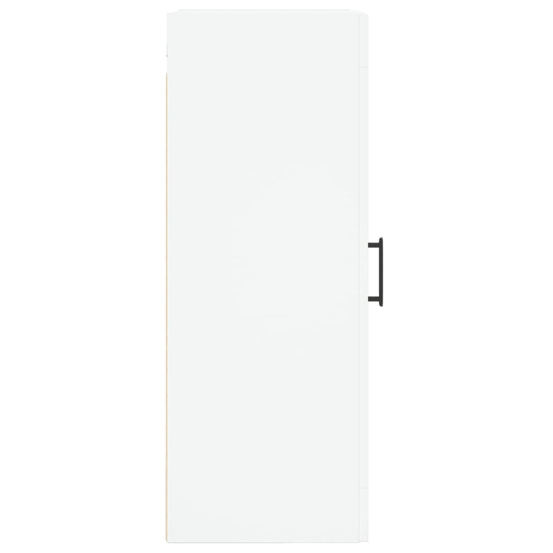 Dulap de perete, alb, 34,5x34x90 cm, lemn prelucrat