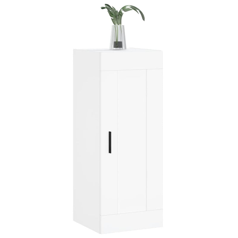 Dulap de perete, alb, 34,5x34x90 cm, lemn prelucrat