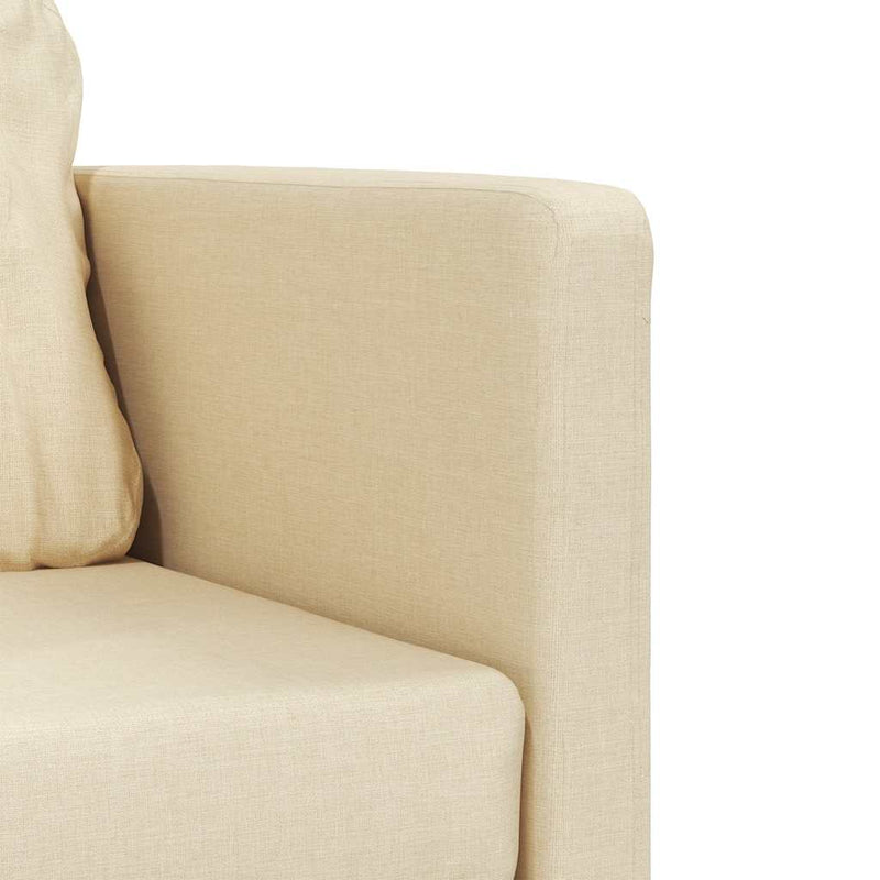 Canapea extensibilă 2 în 1, crem, 112x174x55 cm, textil