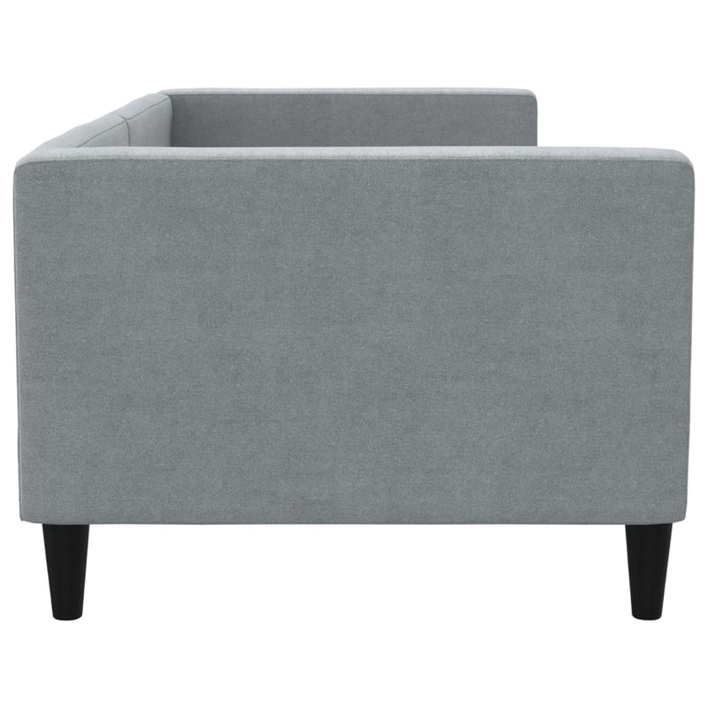 Cadru de pat, gri deschis, 80x200 cm, material textil