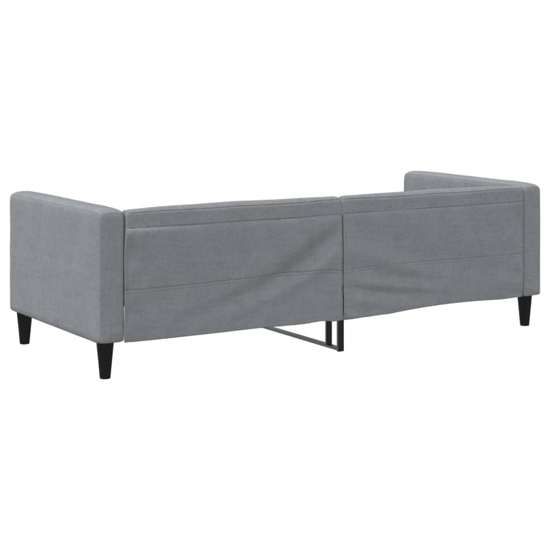 Cadru de pat, gri deschis, 80x200 cm, material textil